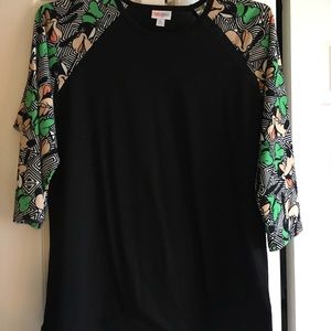 °O° 💚🖤 LuLaRoe Disney Goofy Randy T-Shirt- XL